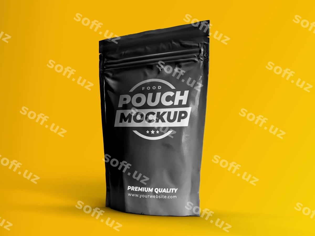 Oziq pochasi qadoqlash modeli | Food pouch packaging mock up 1