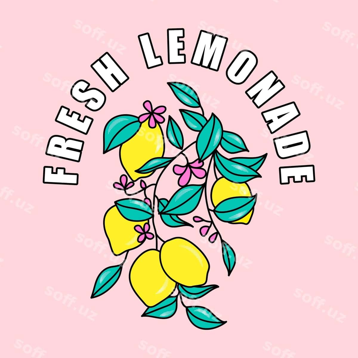 Yangi limonad o'simlik futbolkalar | Fresh lemonade plant tshirts 1