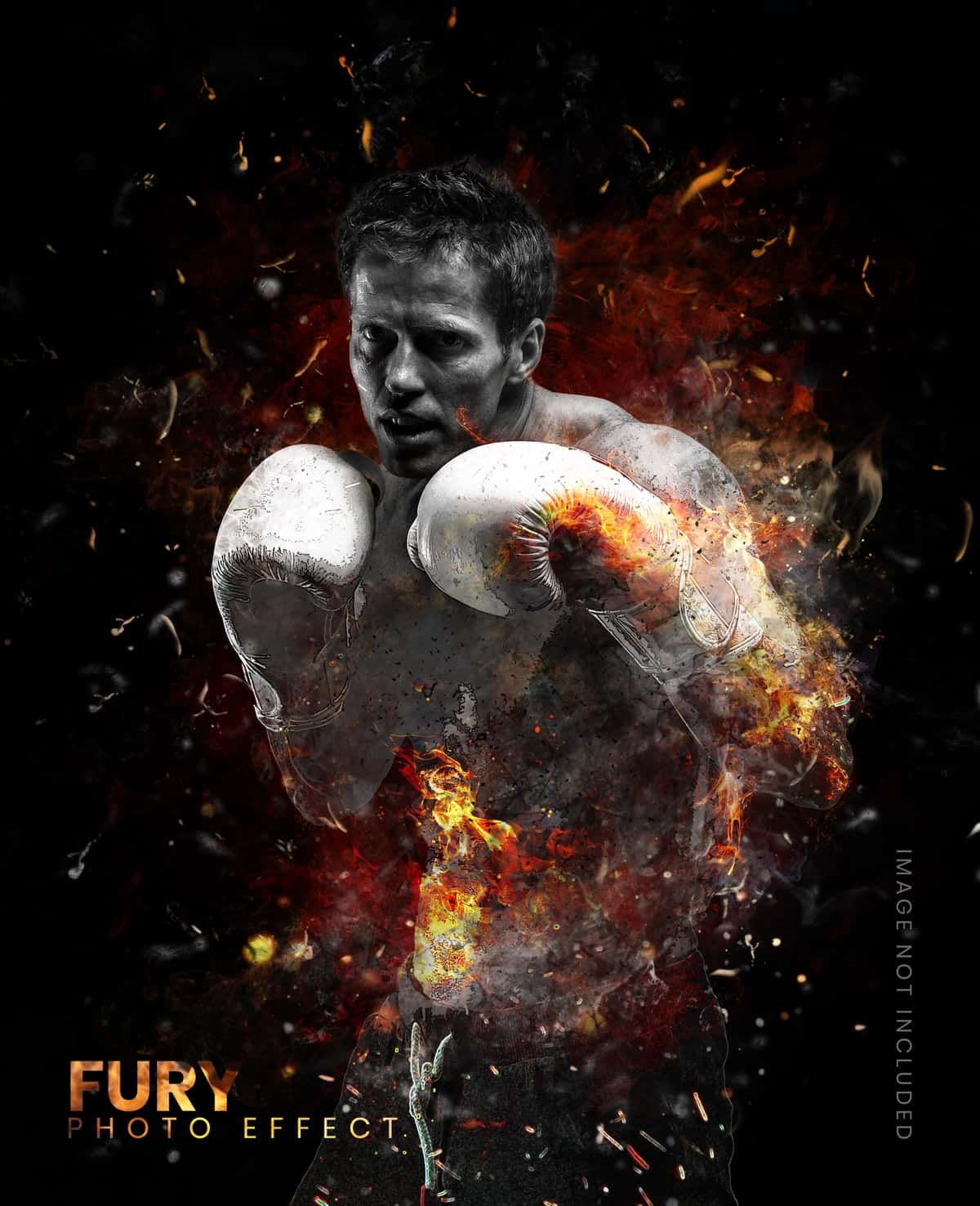 G'azablangan fotoshop effekti | Fury photoshop effect 1