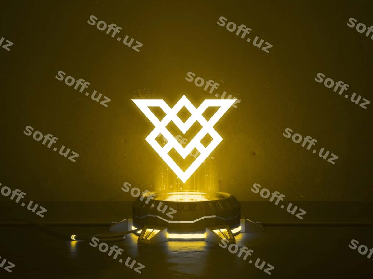 Futuristik hologram podyak logotip mockup | Futuristic hologram pedestal logo mockup 1