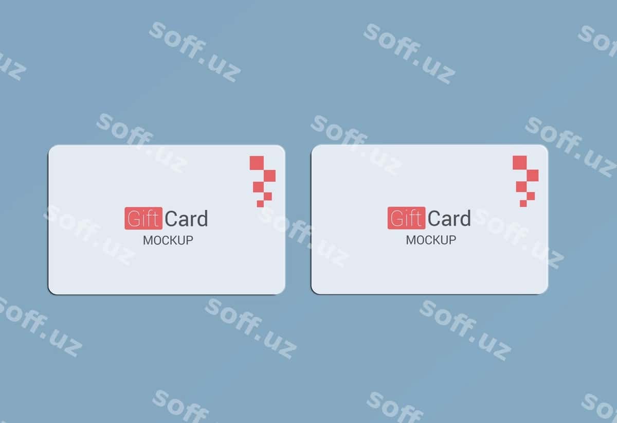 Sovg'a kartasi maketi | Gift card mockup 1