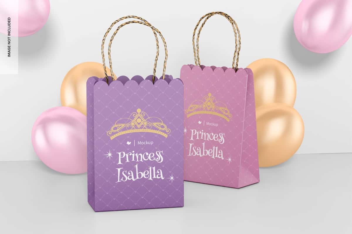 Sovg'a qog'oz sumkasi maketi | Gift paper bag mockup 1