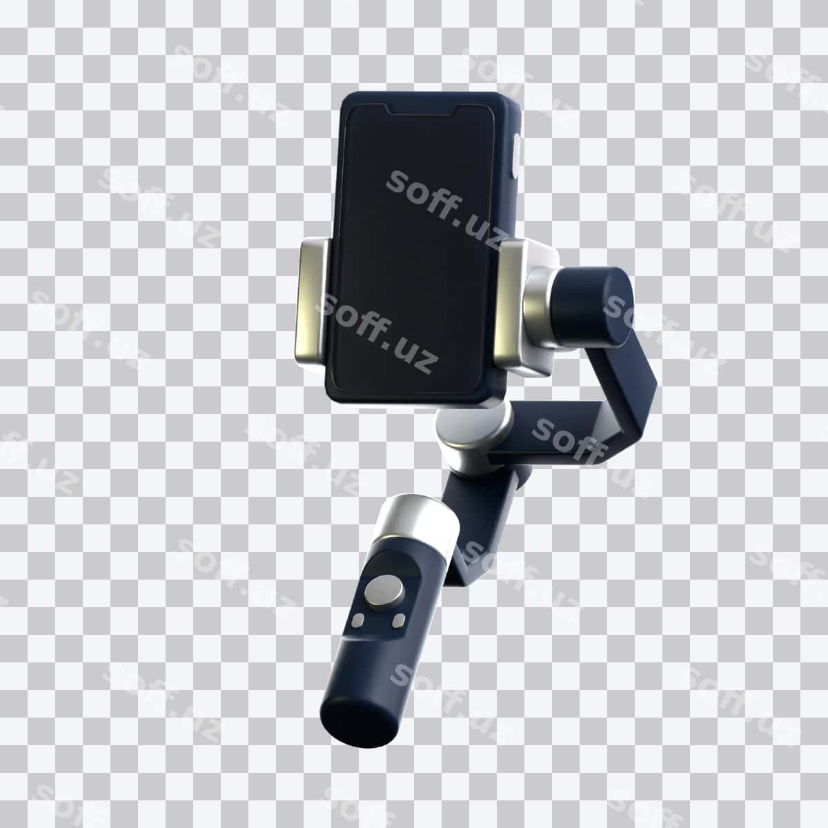 Telefon 3D belgisi tushirilgan Gimbal | Gimbal with phone 3d icon 1