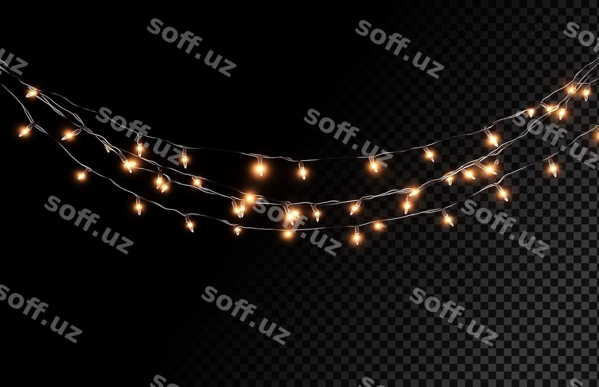 Yorqin ip yoritgichlari | Glowing string lights 1