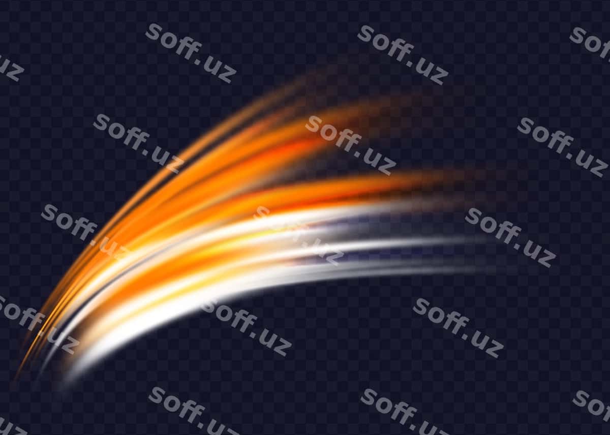 Yorqin to‘lqin yorquy chiziqlari effekti | Glowing wave light lines effect 1