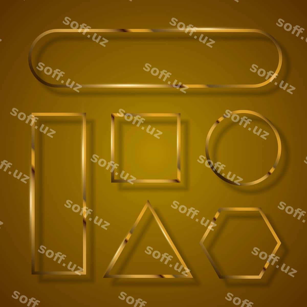 Oltin banner to'plami | Golden banner set 1