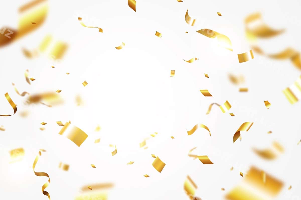 Oltin konfetti vzrivi orqa fonda | Golden confetti explosion background 1