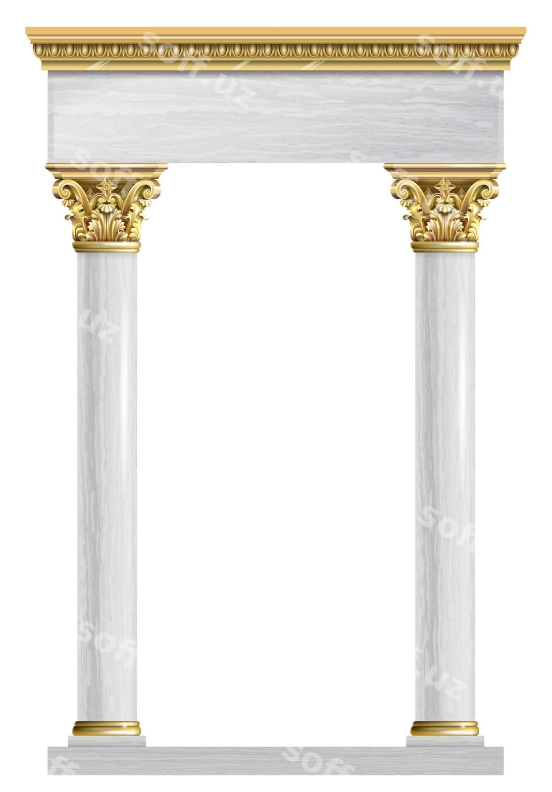 Oltin marmar arch | Golden marble arch 1