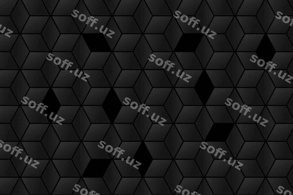 Gradientiy qora fonda kublar | Gradient black background with cubes 1