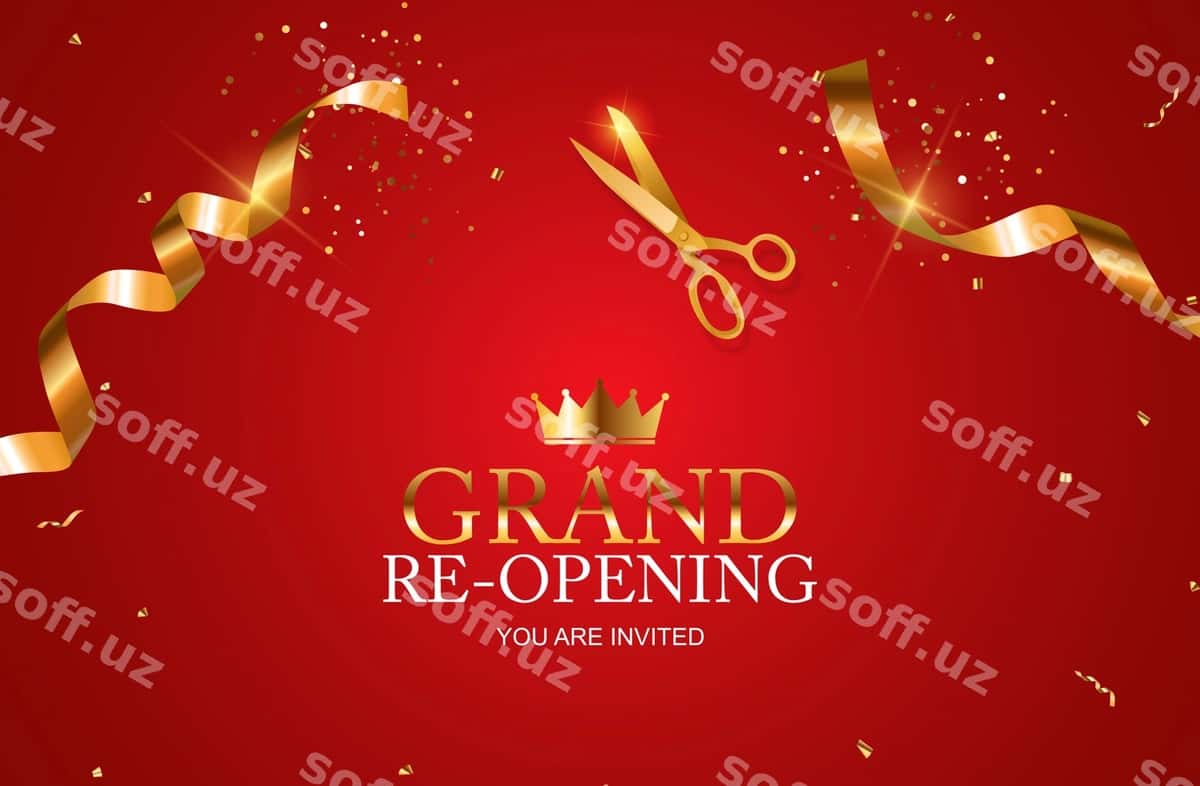 Grand qayta oching biznes | Grand re opening business 1