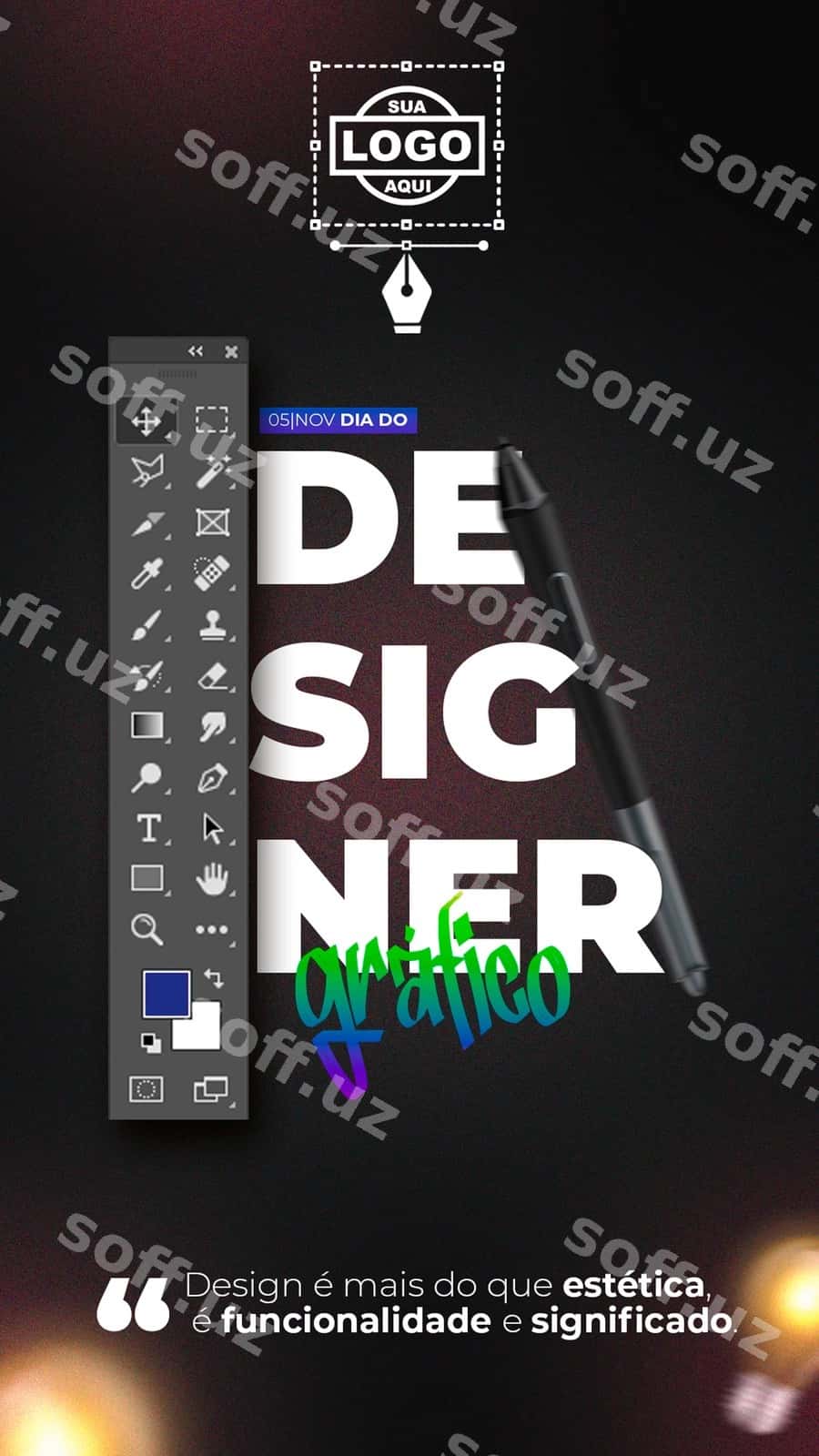 Grafik dizayner kun psd | Graphic designer day psd 1