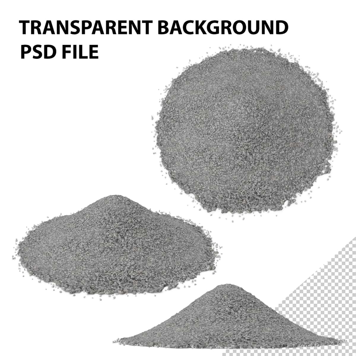 Kichik shag'al qoziq png | Gravel pile small png 1