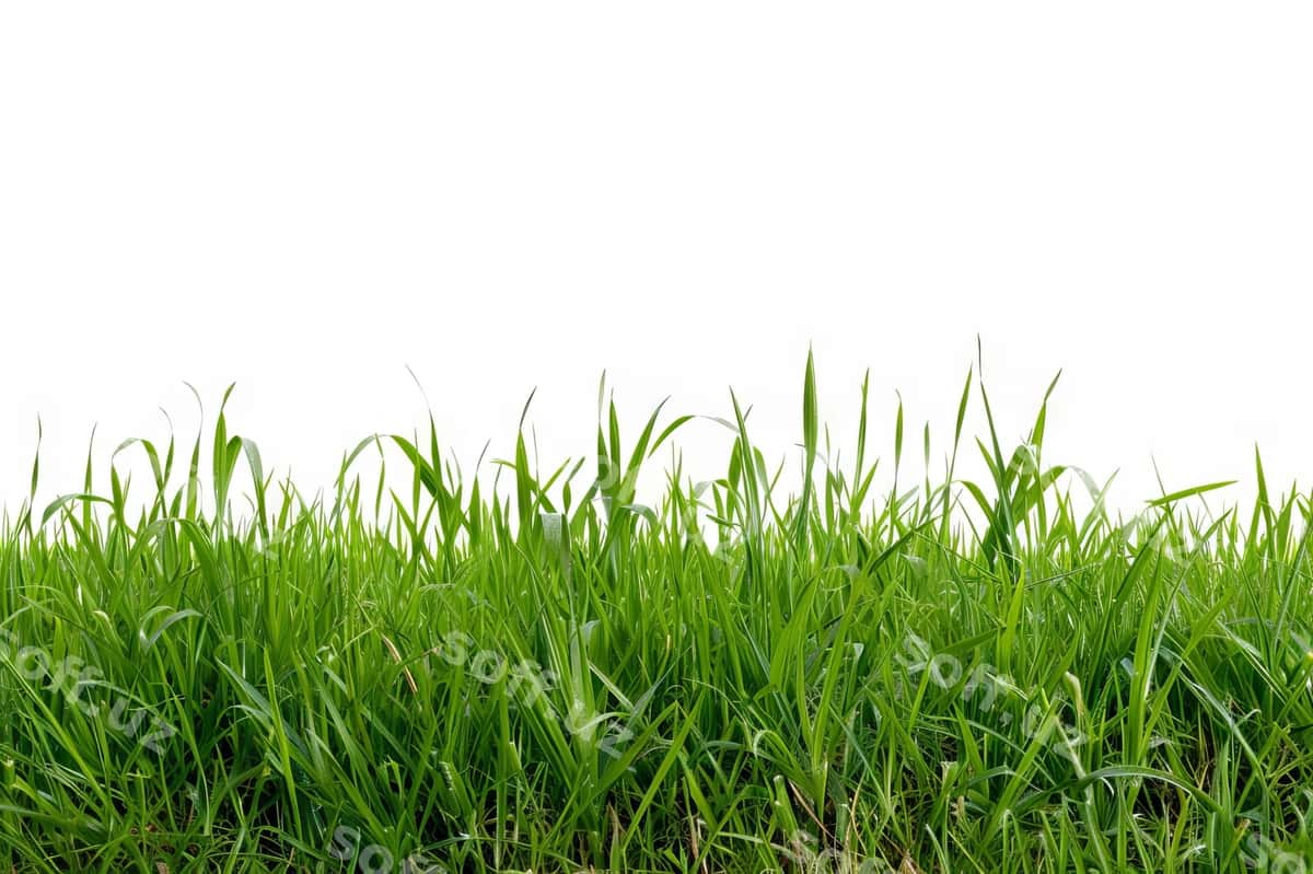 Yashil grass oq fon | Green grass white background 1