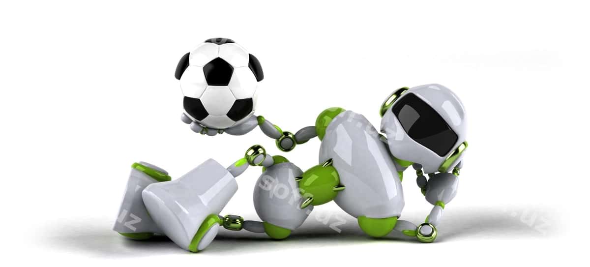 Yashil robotning 3D illyustratsiyasi | Green robot 3d illustration 1