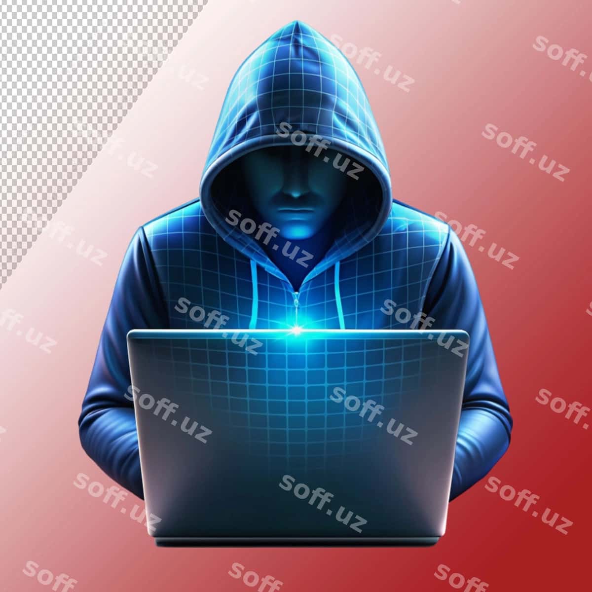 Hacker neon yorug'lik shaffof fon | Hacker neon light transparent background 1