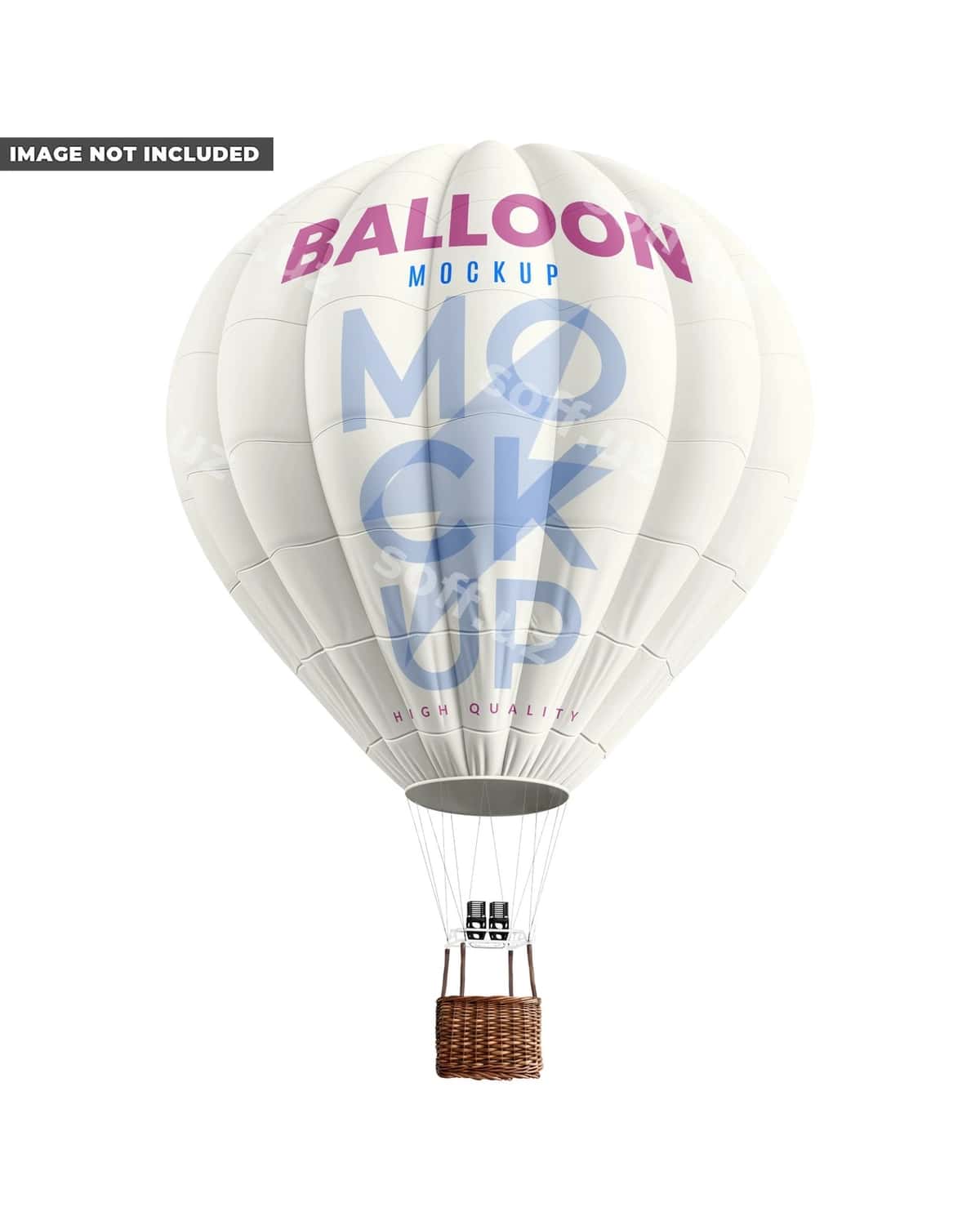 Issiq hava sharqi modeli | Hot air balloon mockup 1
