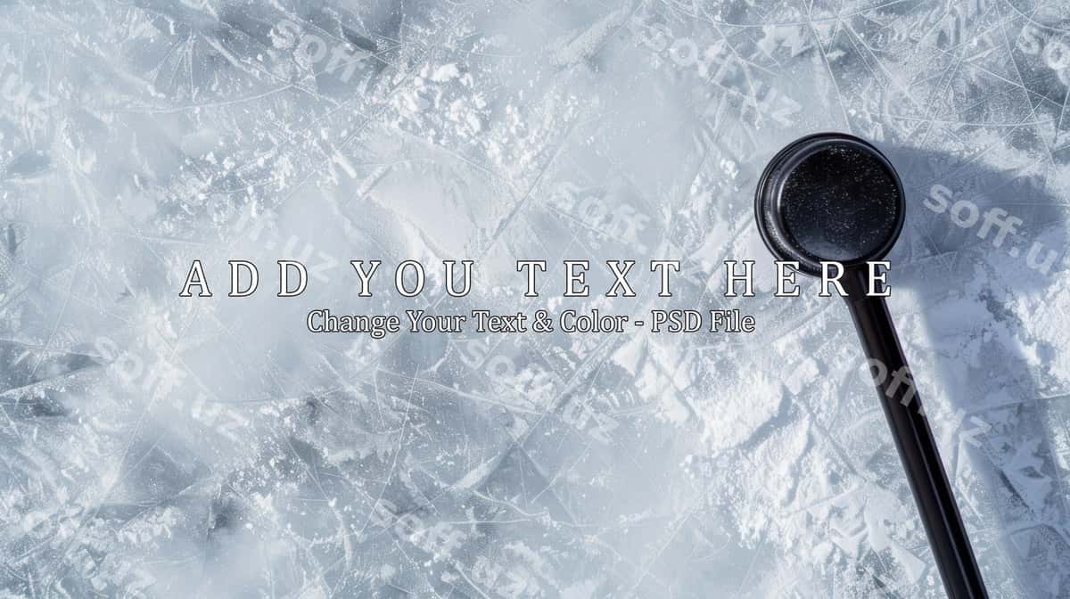 Hokkey soya muzlangan ko'l | Ice hockey stick frozen lake 1