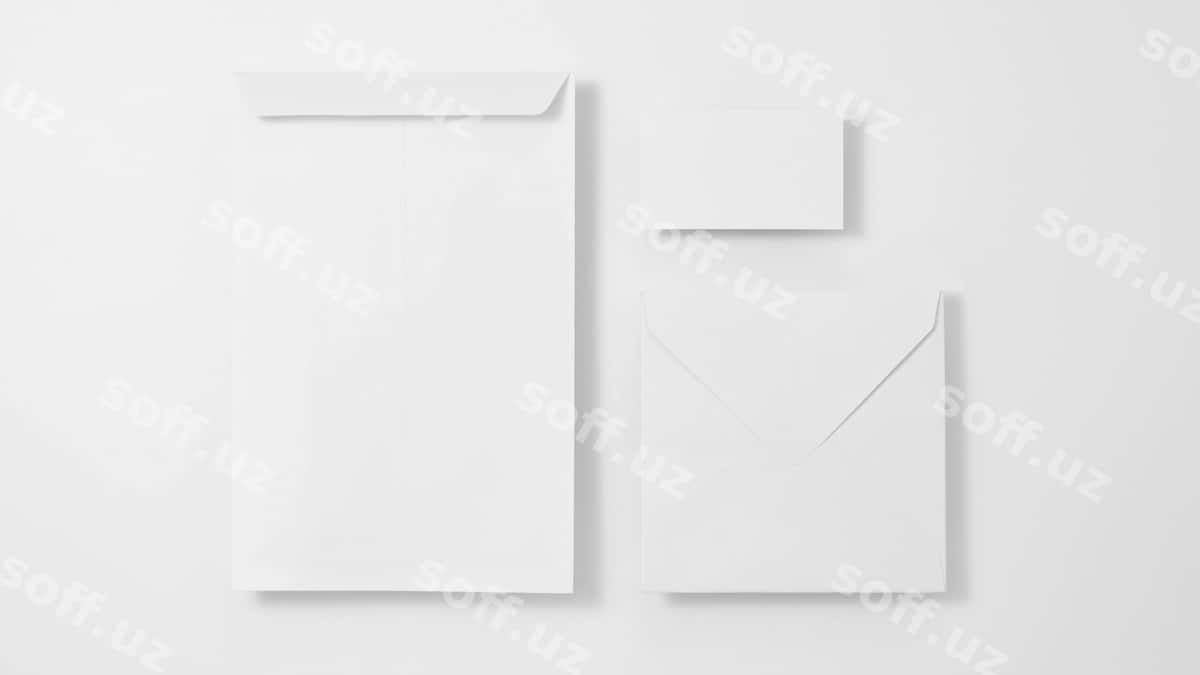 Soyuq ko'k qozoncha namunasi | Icy blue stationery mockup 1