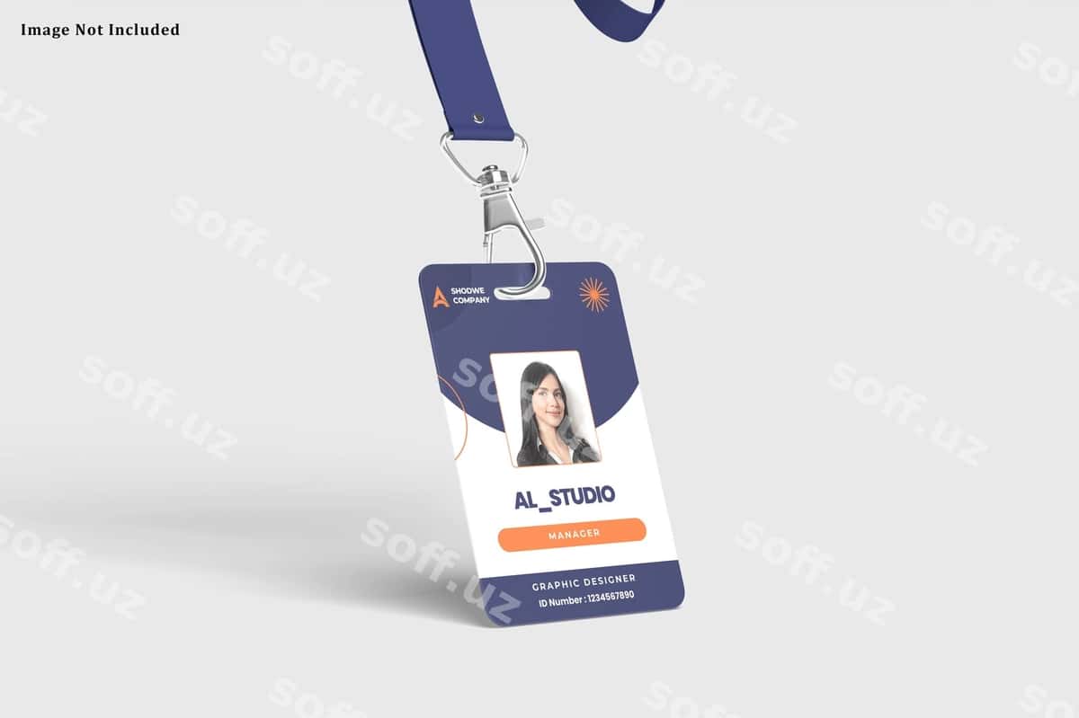 ID badji mockup | Id badge mockup 1