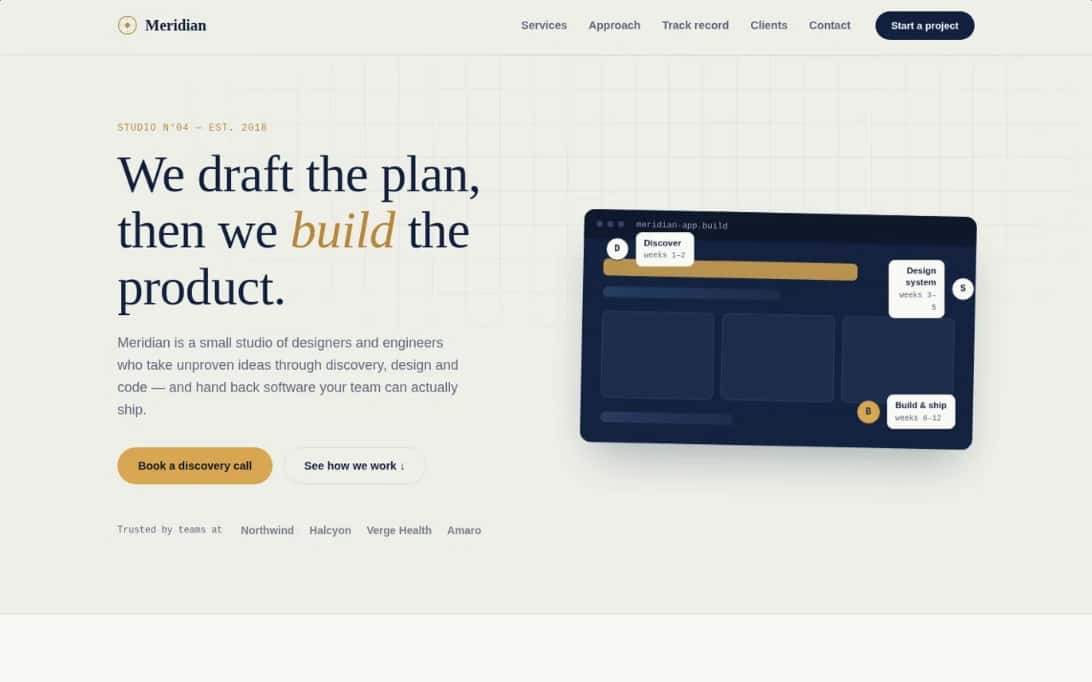 Modern Business Landing Page – HTML & CSS 1