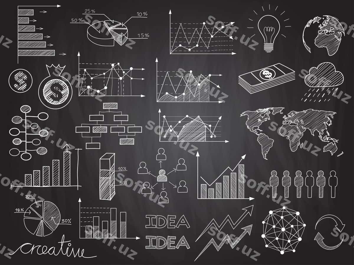 Infografika chizmalari | Infographics doodles 1