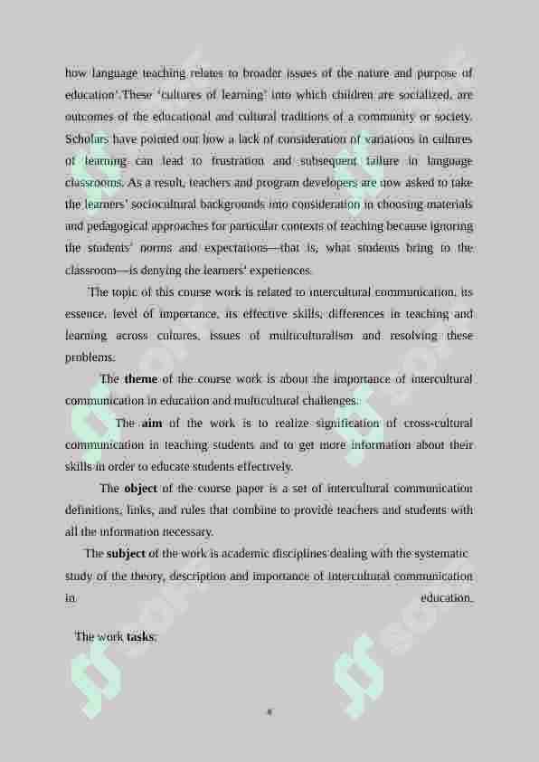 Intercultural communication in education: challenges in multiculturalism 4