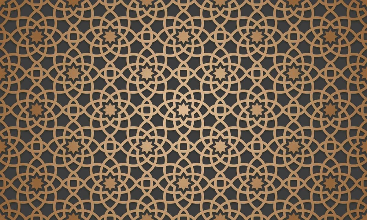 Ramazon oyidagi uzluksiz 3D islomiy naqsh arab uslubidagi vektor tasviri | Seamless 3d ramadan islamic pattern arabian style vector illustration 1