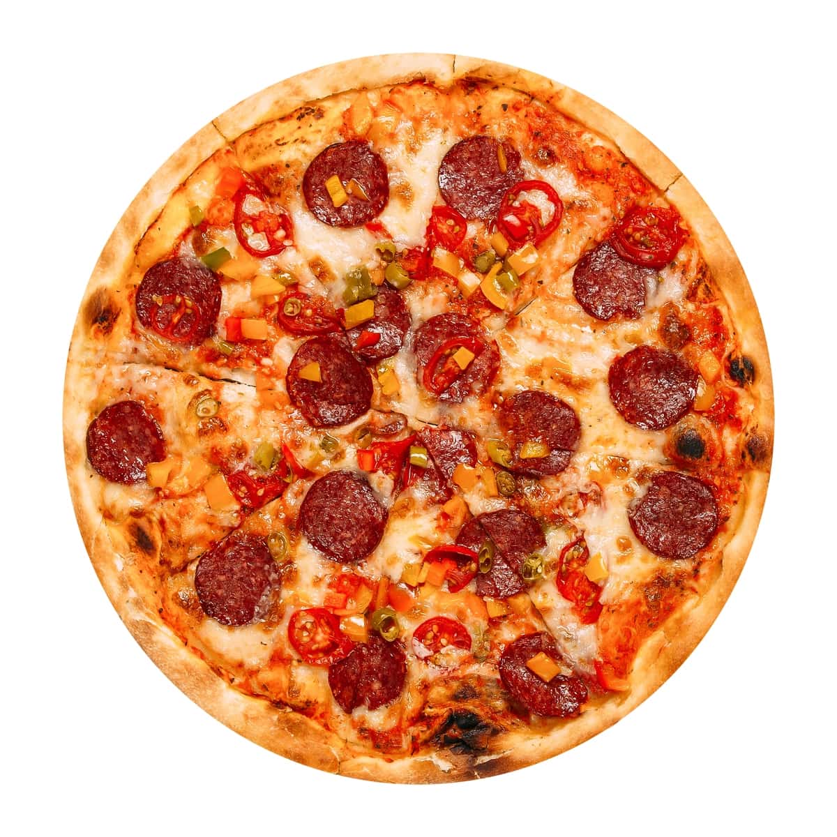 Chorizo ​​jalapeno bilan izolyatsiya qilingan meksikalik pitsa | Isolated mexican pizza with chorizo jalapeno 1