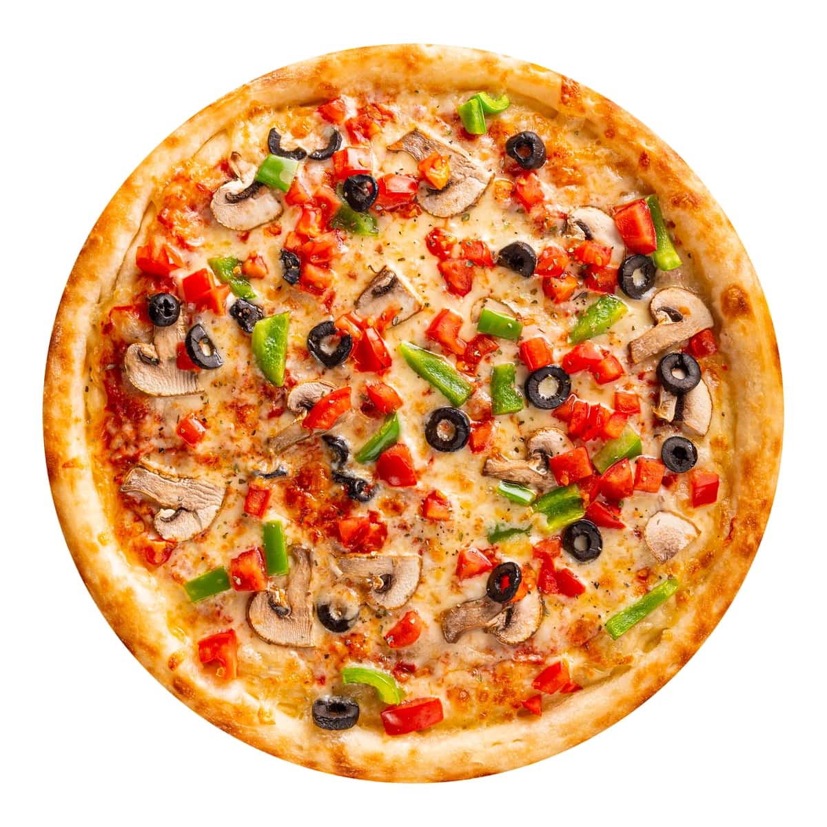 Qo'ziqorinli zaytunli izolyatsiya qilingan pizza | Isolated pizza with mushrooms olives 1