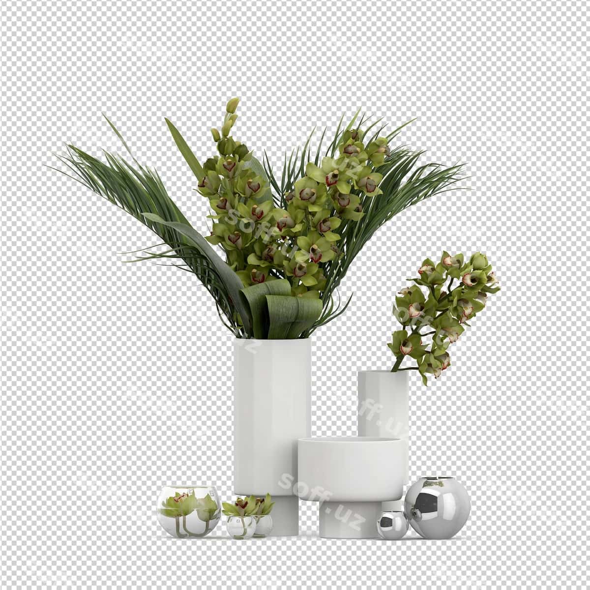 Izometrik zavod 3D rendering | Isometric plant 3d rendering 1