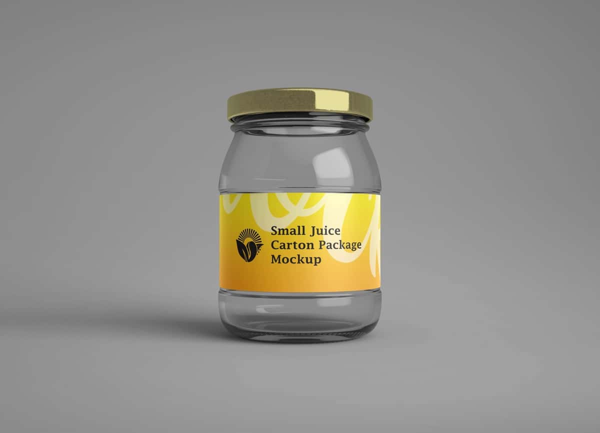 Kichik shisha idish | Small jar glass container 1