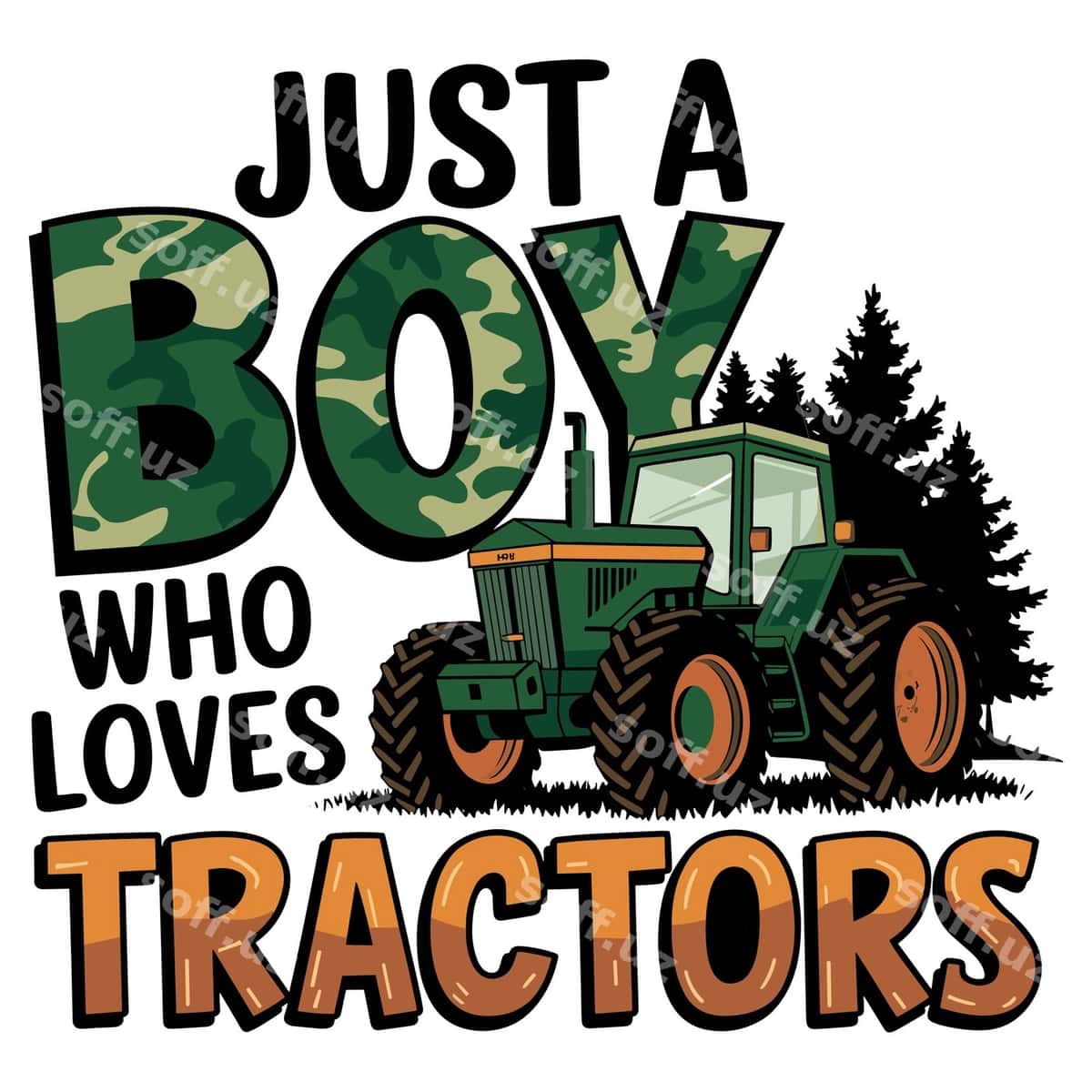 Faqat traktorlarni sevatanotgan bola | Just boy who loves tractors 1