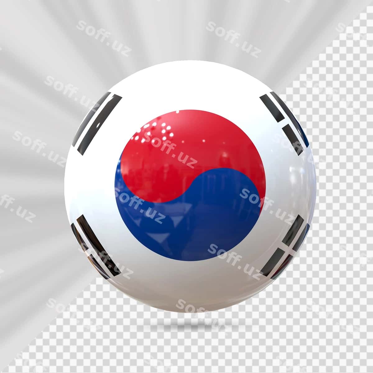 Koreya bayrog‘i belgisi | Korea flag icon 1