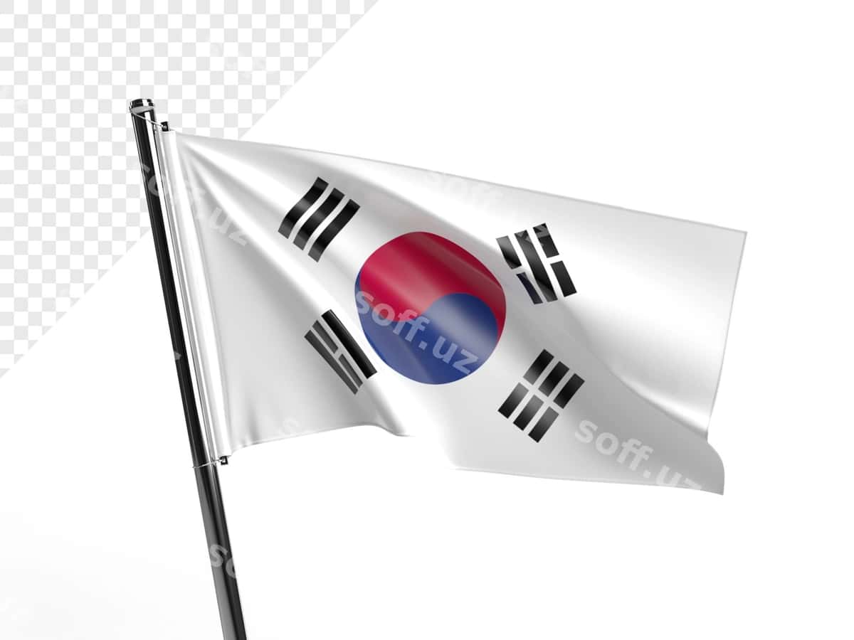 Janubiy Koreya bayroqi | Korea south flag 1