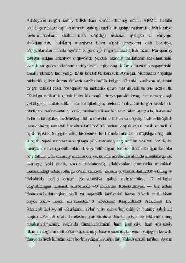Respublika bolalar kutuxonasi xizmat  ko`rsatish  bo`limi 8