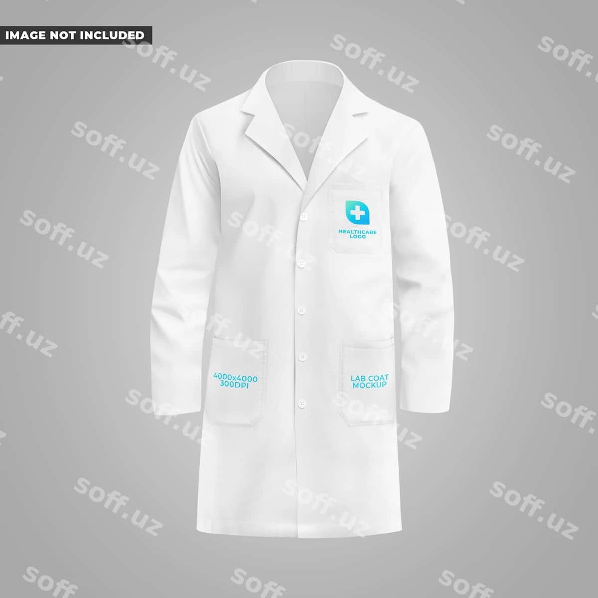 Laboratoriya kiyimining maketi | Lab coat mockup 1