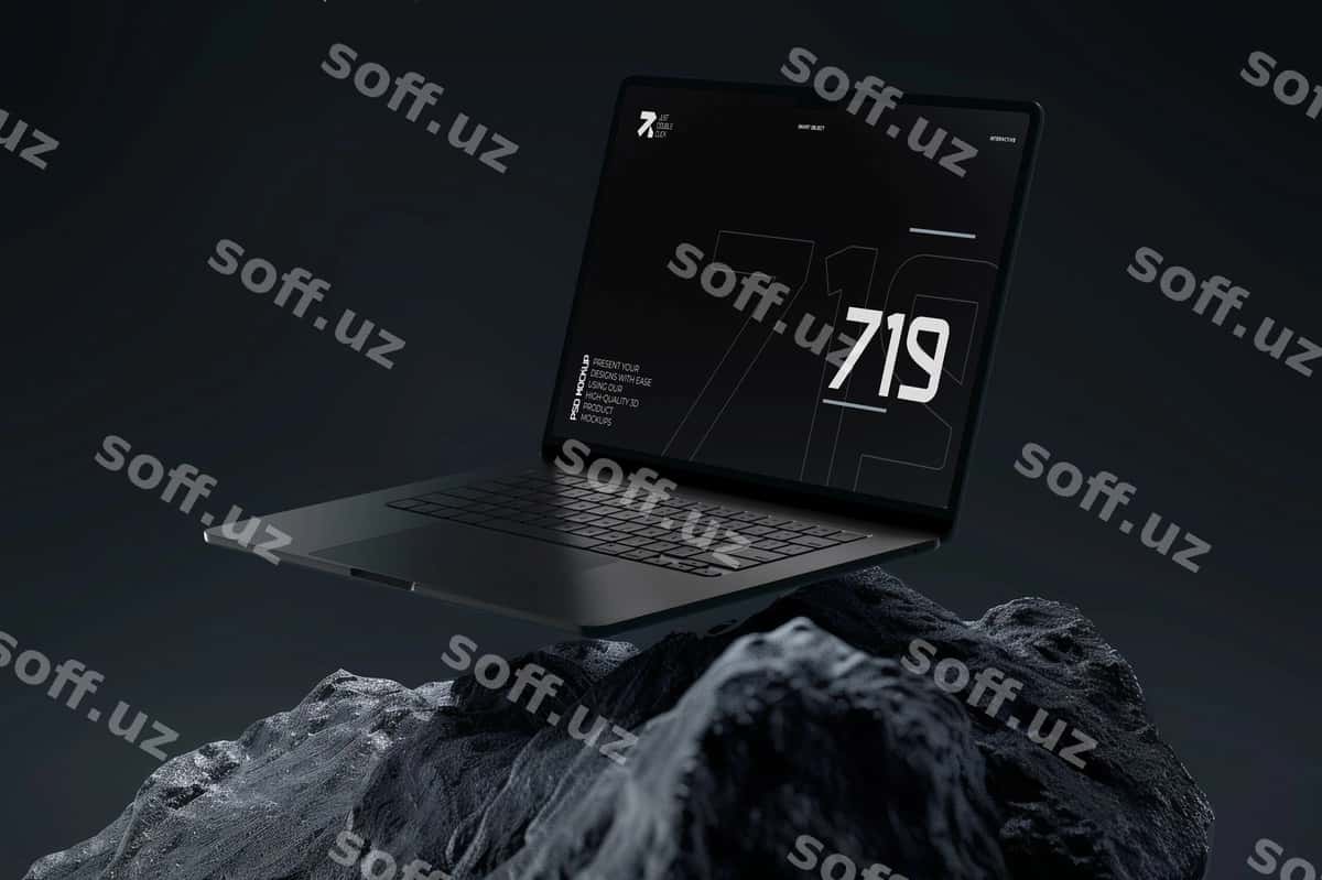 Laptop Macbook uchun estetik maketi | Laptop macbook aesthetic mockup 1
