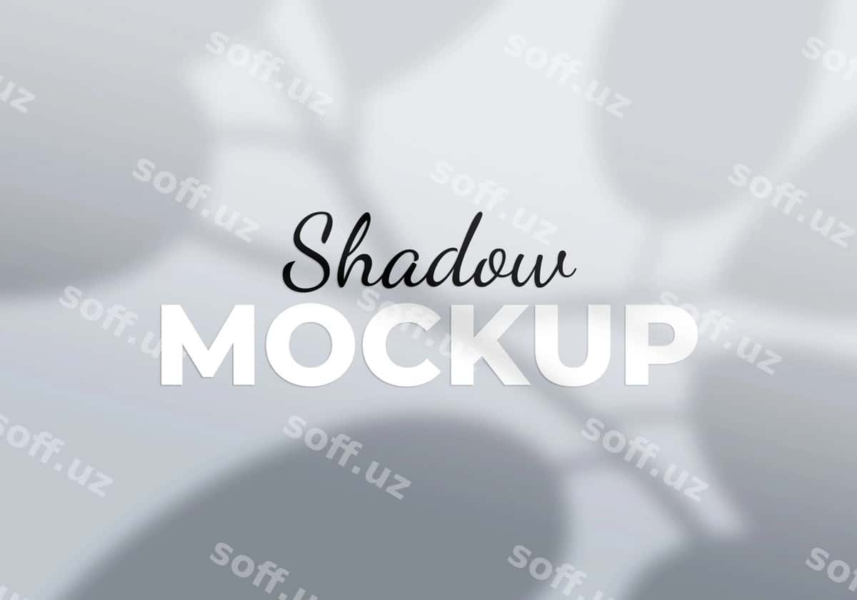 Soya maketi fonini qoldiradi | Leaves shadow mockup background 1