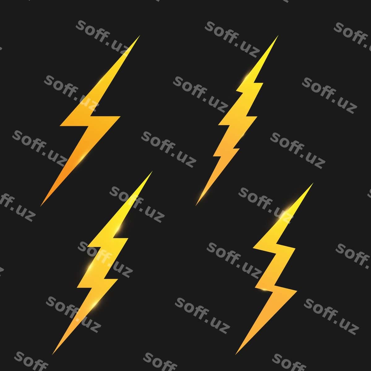 Chiray ikonkalar komplekti | Lightning icons set 1