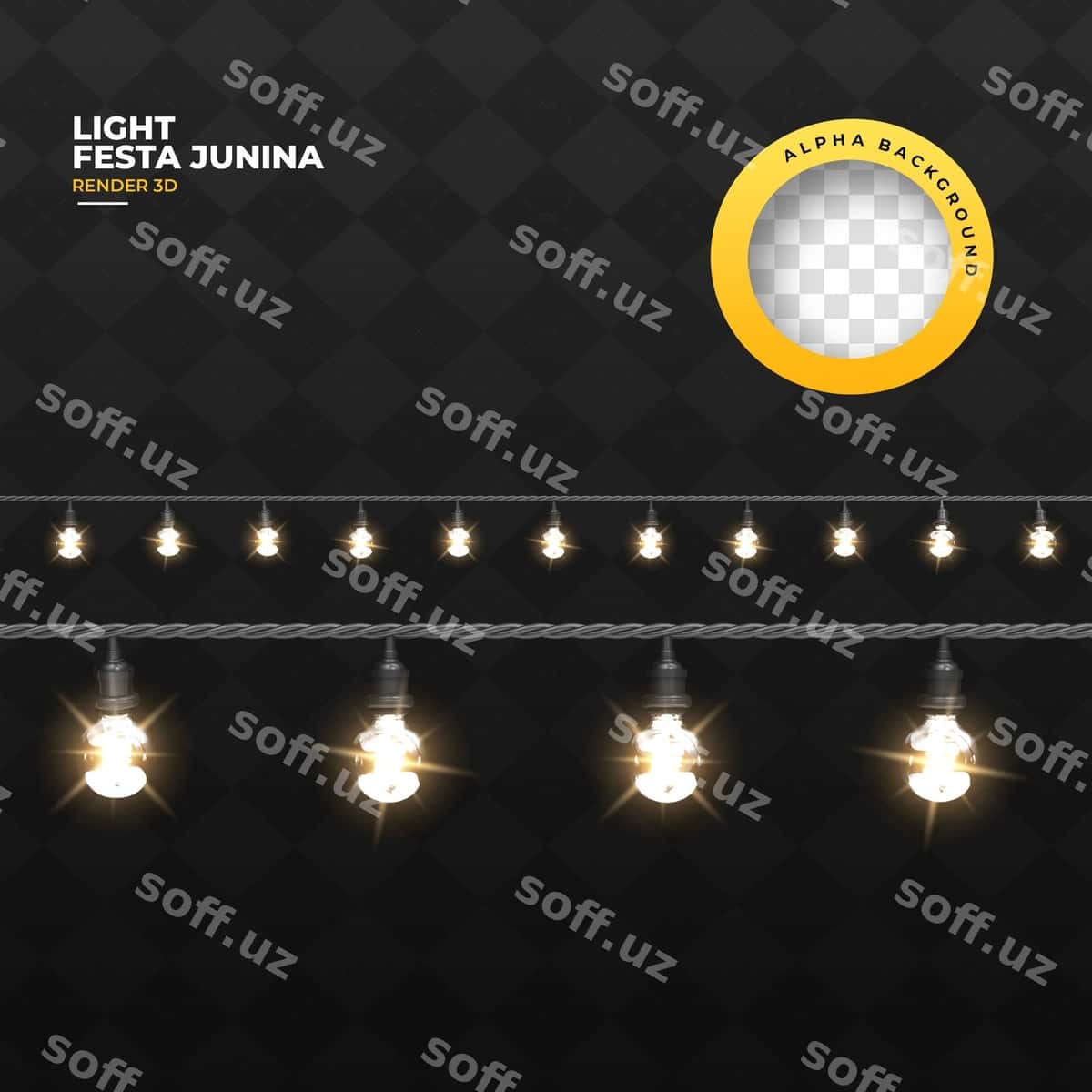 Yoritgichlar ajraltirilgan shaffof fonda | Lights isolated transparent background 1