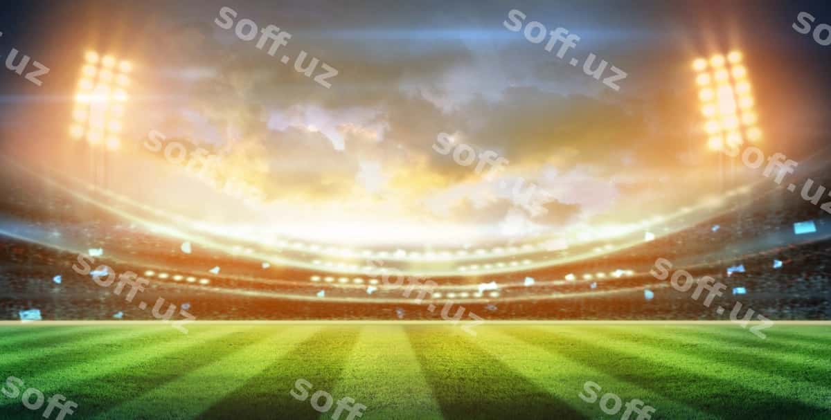 Chiroqlar tungi stadion 3d render | Lights night stadium 3d render 1