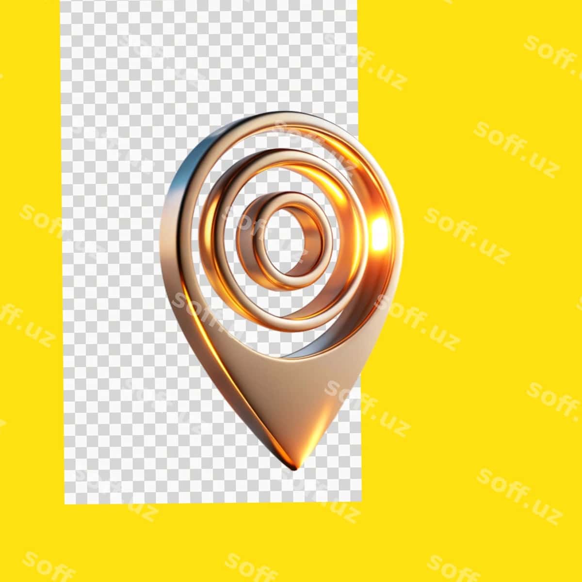 Joylashuv belgisi shaffof fon | Location symbol transparent background 1