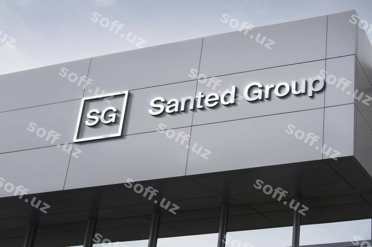Logo namuna belgi korporatsiya binosi | Logo mockup sign corporation building 1