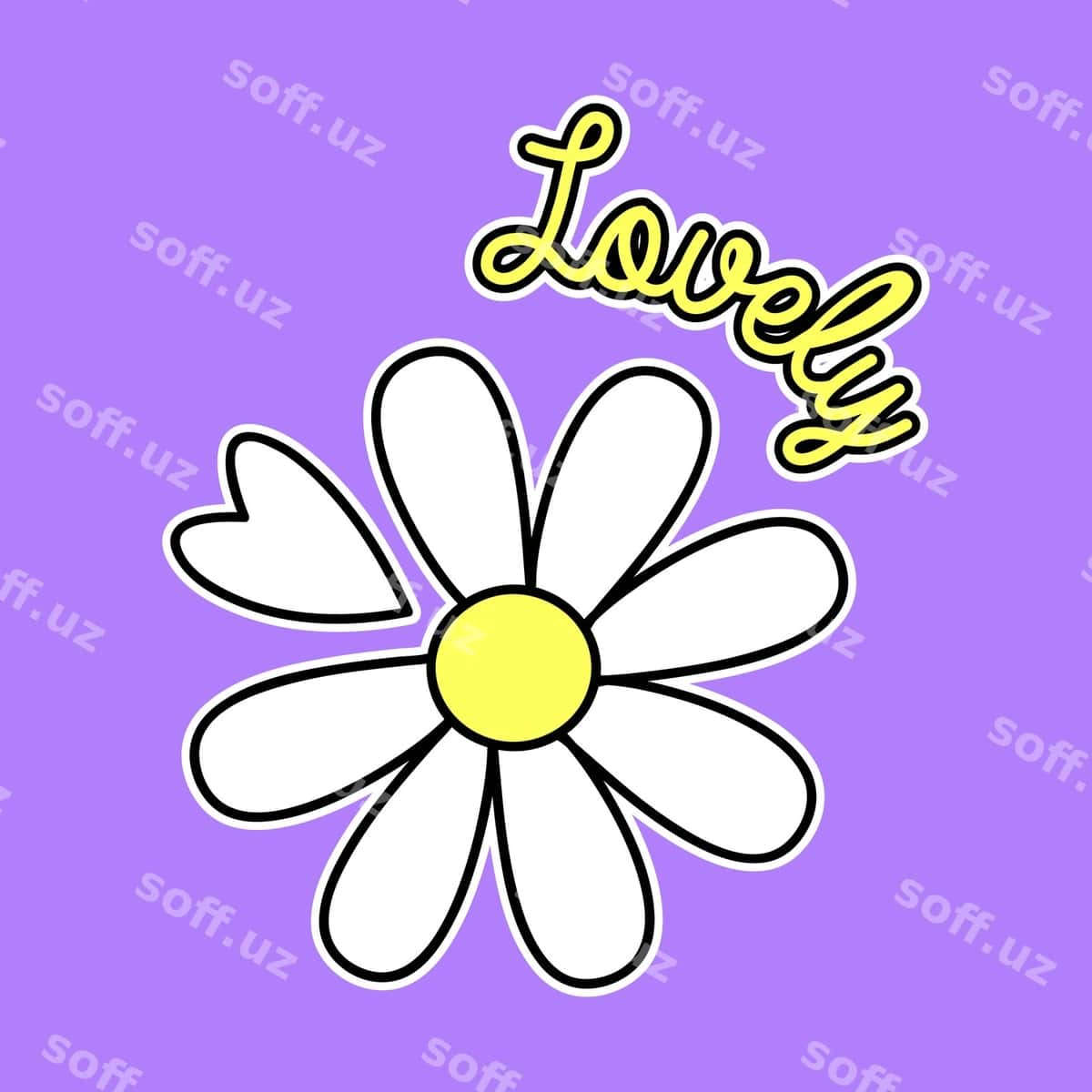 Chiroyli vektor chinnigul gul | Lovely vector daisy flower 1