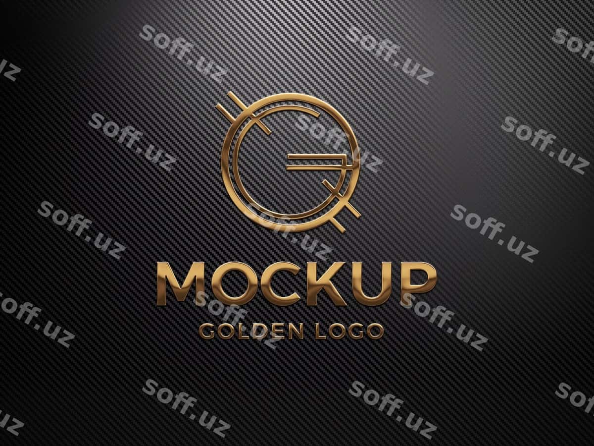 Hashmli oltin logo dizayni | Luxurious golden logo design 1