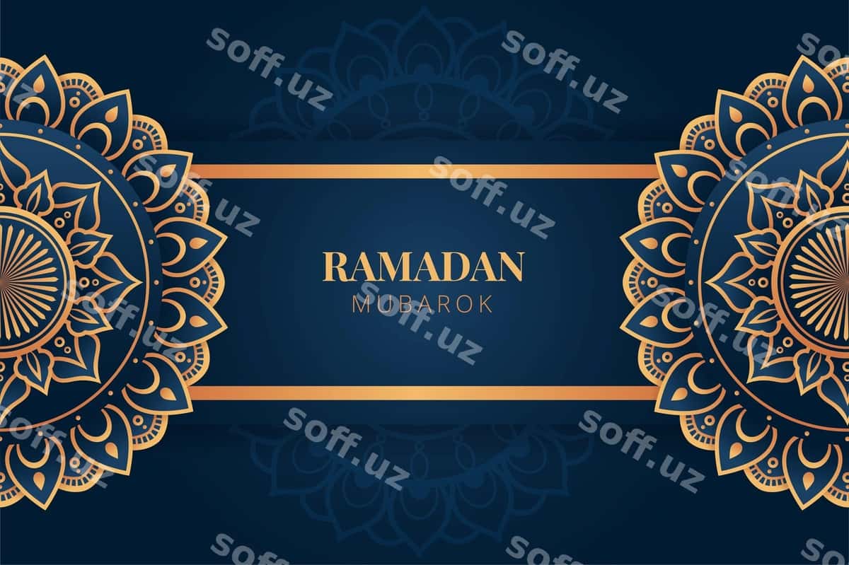 Hashamatli Ramazon Karim fonida | Luxury ramadan kareem background 1