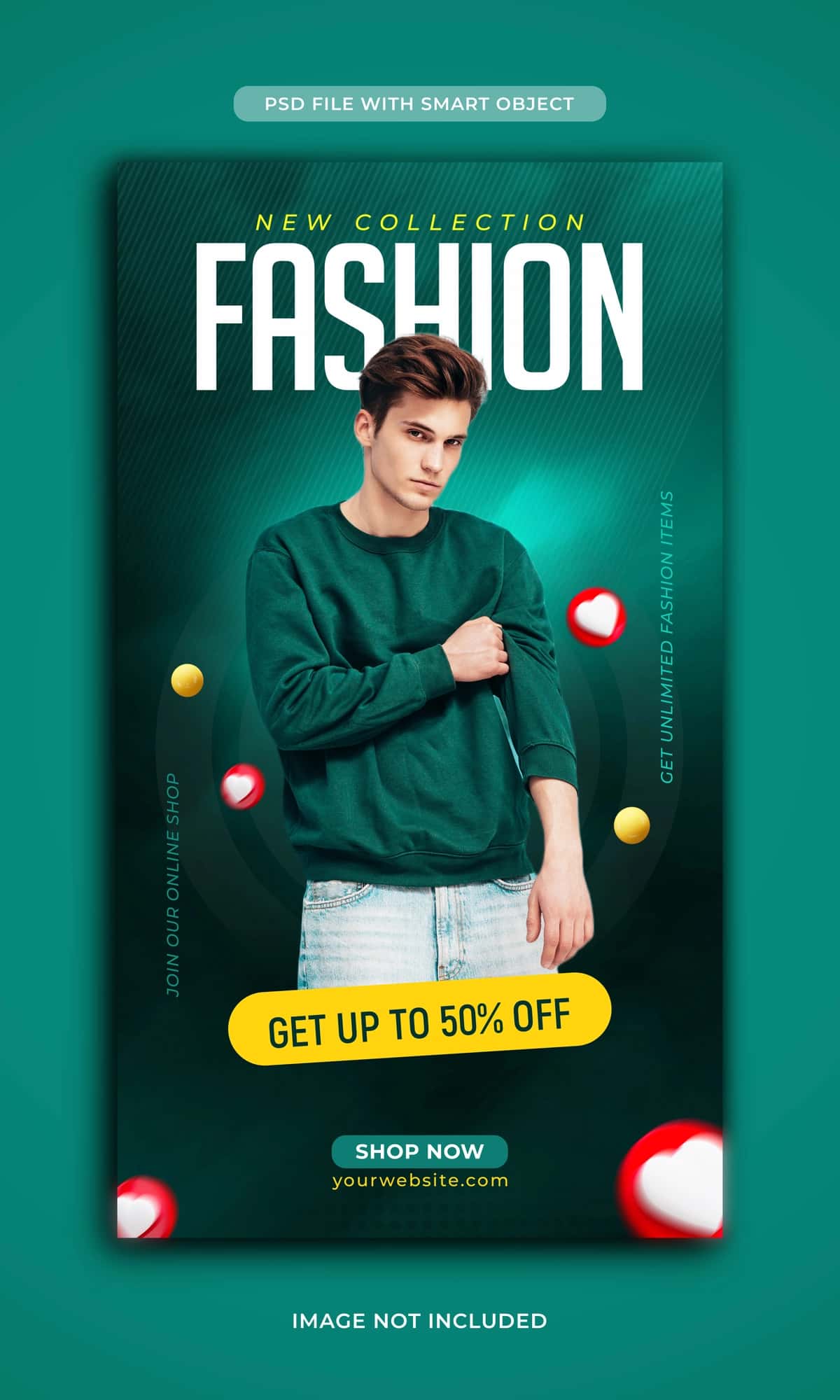 Moda sotuvi uchun maxsus taklif instagram hikoya shabloni | Fashion sale special offer instagram story template 1