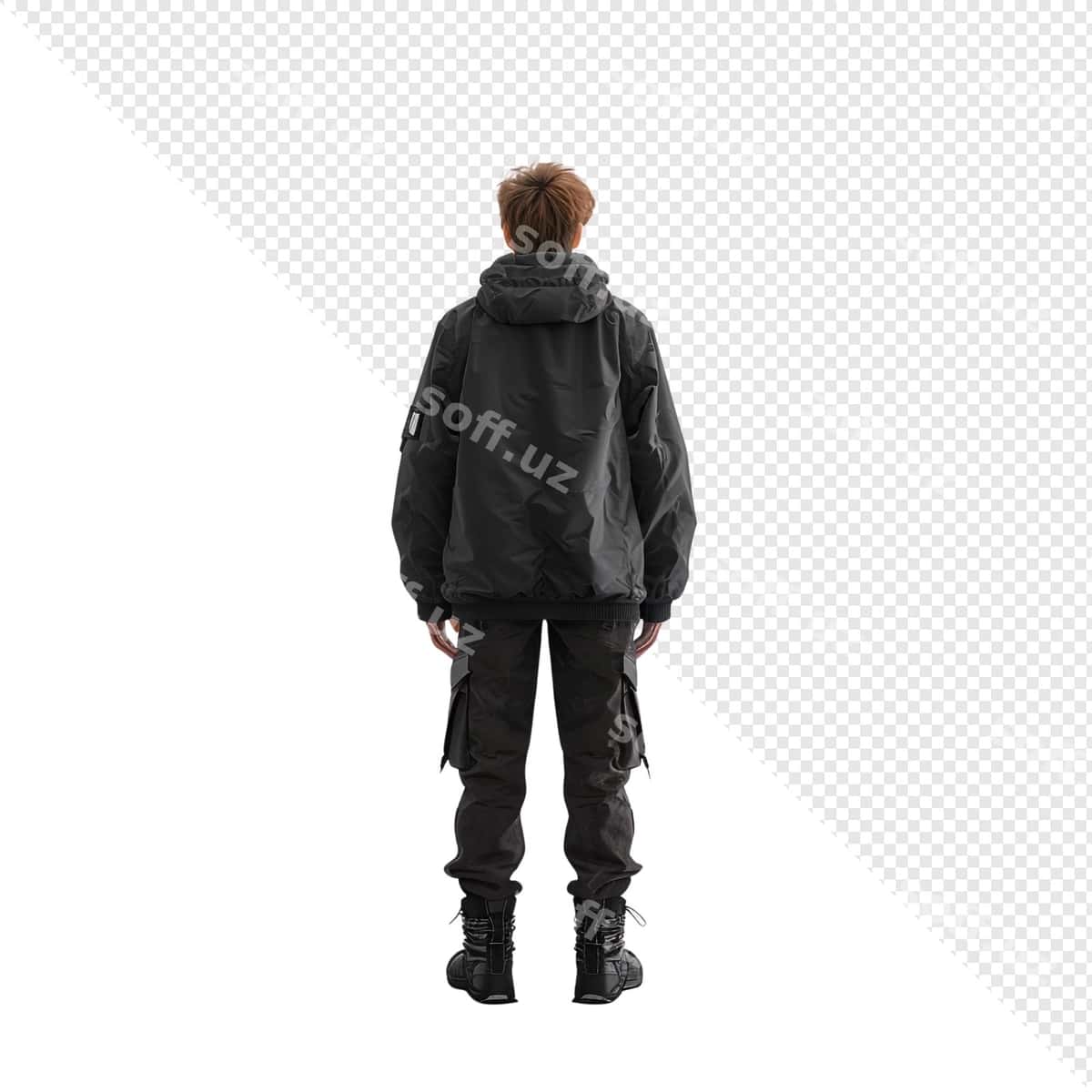 Erkak qora libosi | Man black outfit 1