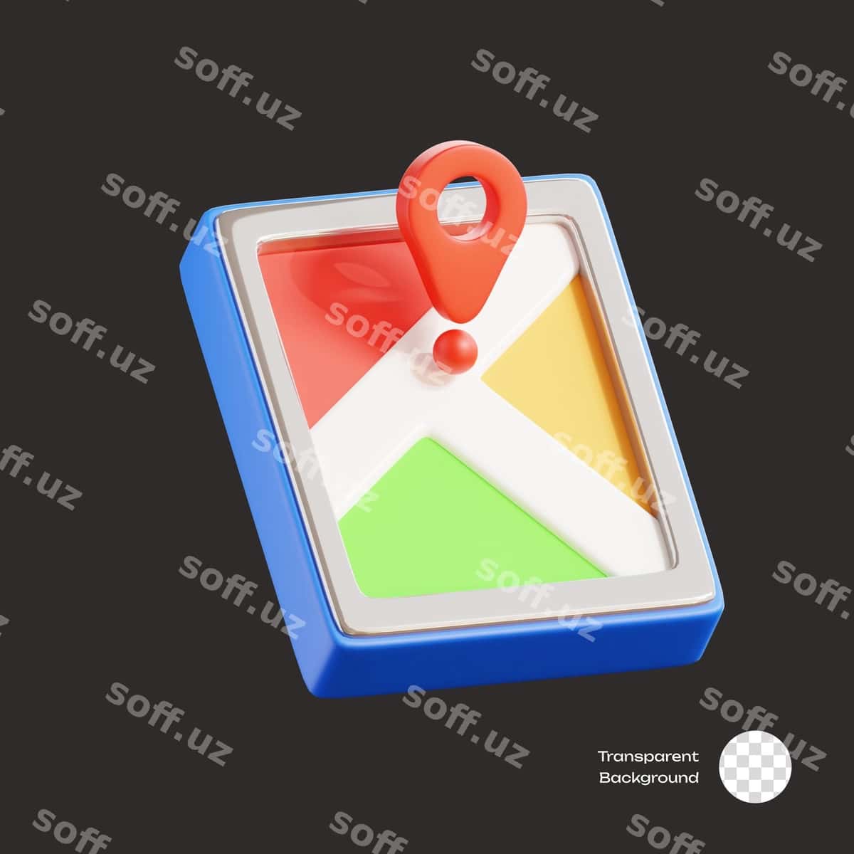 Xarita uch oʻlchovli ikonkalar | Map 3d icons 1