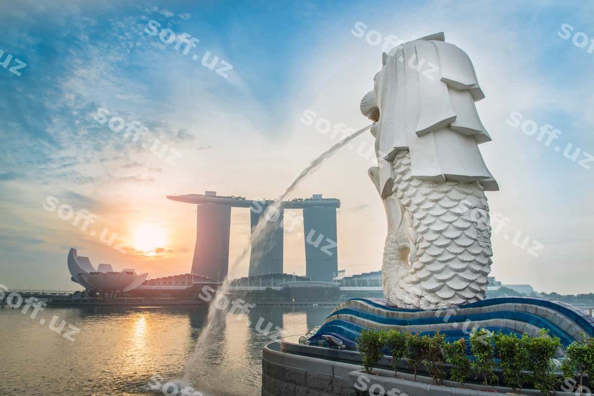 Merlion quyosh botishi | Merlion sunset 1